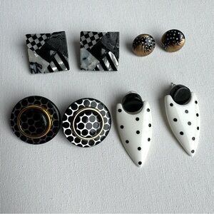 Vintage Lot of Earrings 1980s